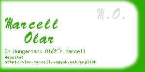 marcell olar business card